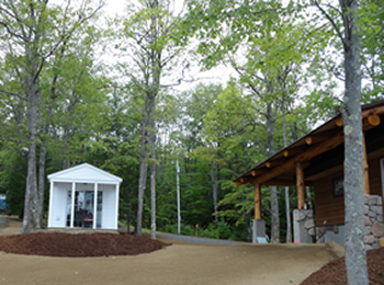 New yard ready for hydroseeding by Rossignol's Excavating.